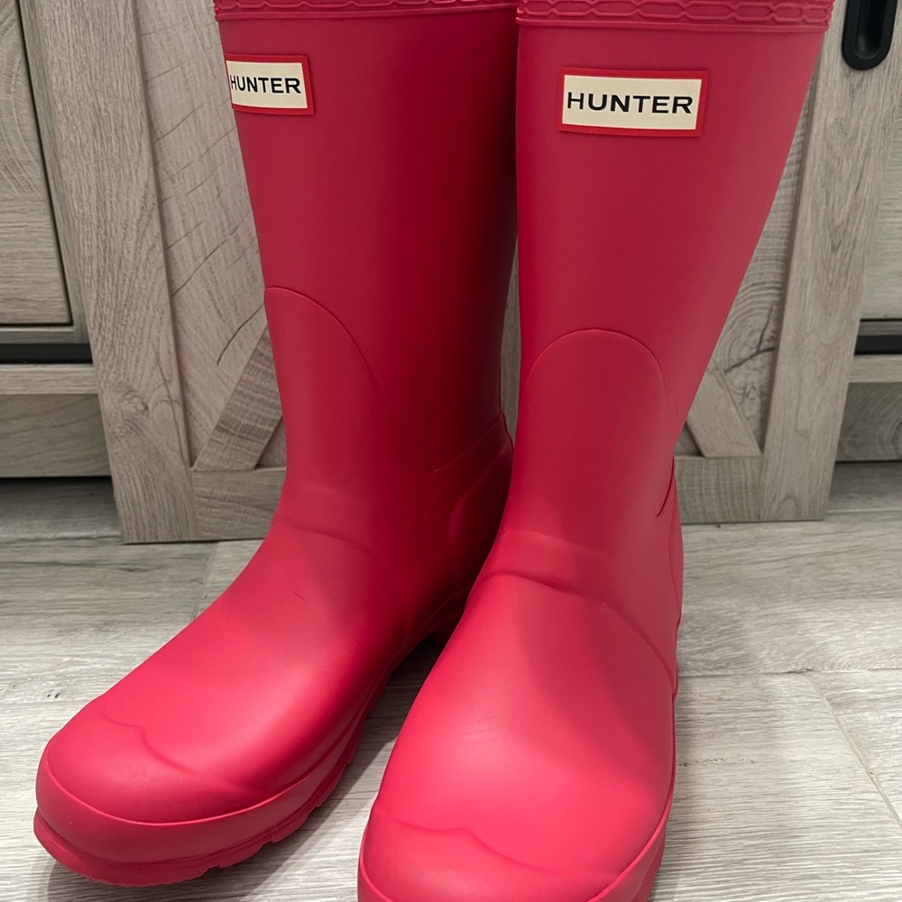 Short Hunter Boots RARE Rowen Pink